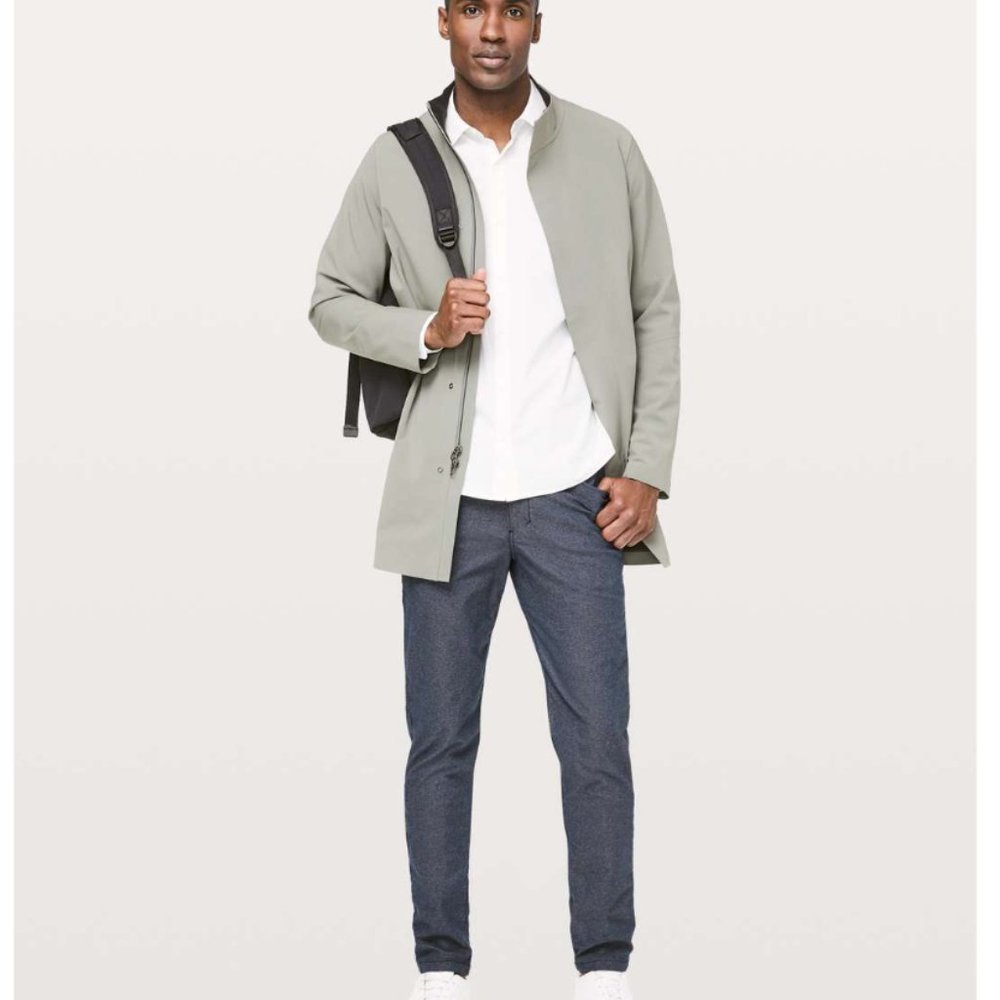 Lululemon ABC Pant Slim *Tech Canvas in Deep Navy Heathered size: 32